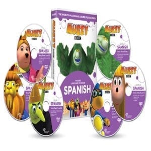 Muzzy BBC espagnol pour enfants 6 DVD et Cours en ligne 3 à 10 ans, apprendre l'espagnol en s'amusant