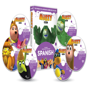 Muzzy BBC espagnol pour enfants 6 DVD et Cours en ligne 3 à 10 ans, apprendre l'espagnol en s'amusant